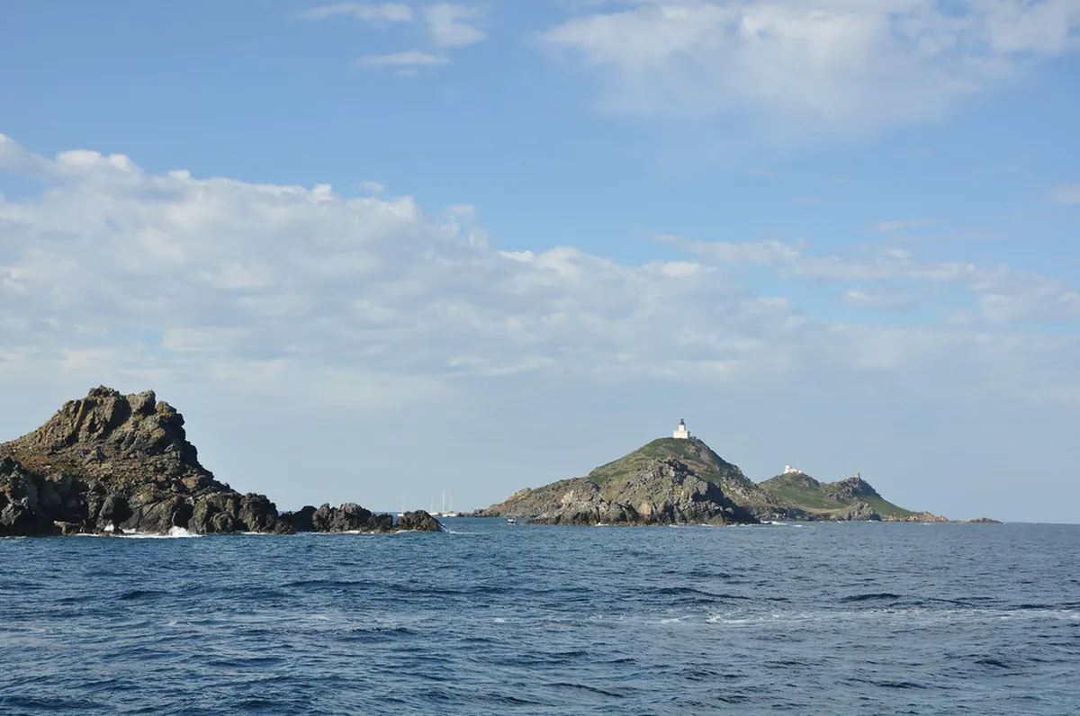 Îles Sanguinaires archipelago off the coast of Ajaccio, Corsica