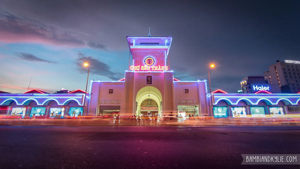 Ben Thanh night market Saigon