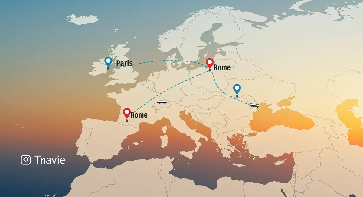 Paris to Rome: Travel Time by Plane, Train & Car