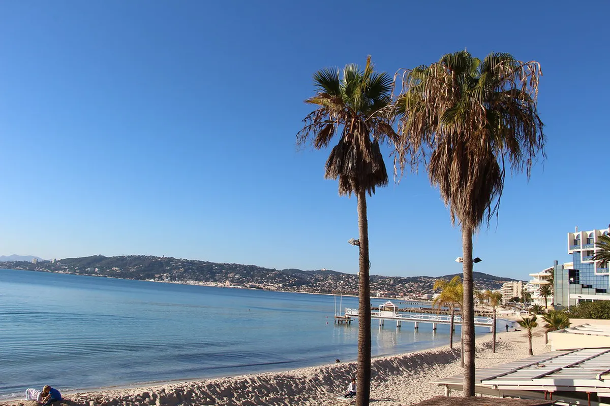 Juan-les-Pins beach French Riviera