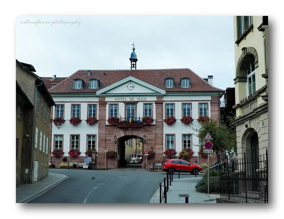 Riquewihr village street Alsace
